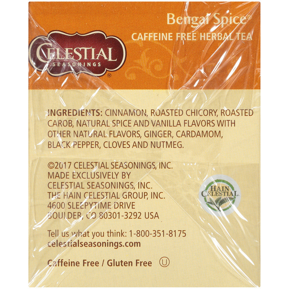 Celestial Seasonings Bengal Spice Herb Tea (6x20 Bags)