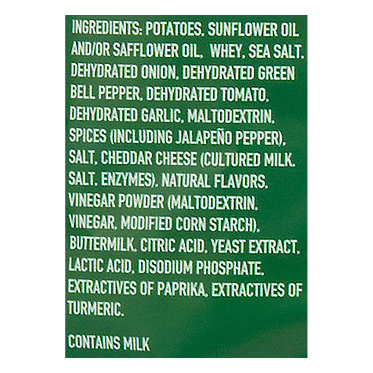 Boulder Canyon Jalapeno Cheddar Potato Chips Gluten Free (12x5 Oz)