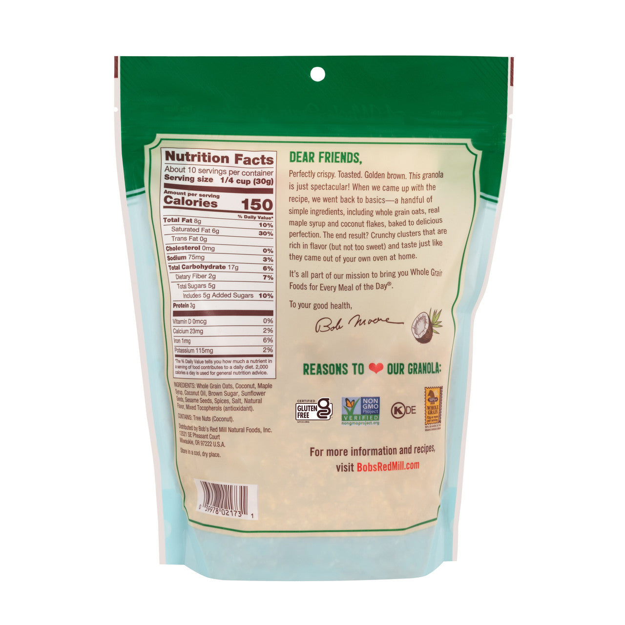 BOBS GRANOLA CNUT SPICE  ( 6 X 11 OZ   )