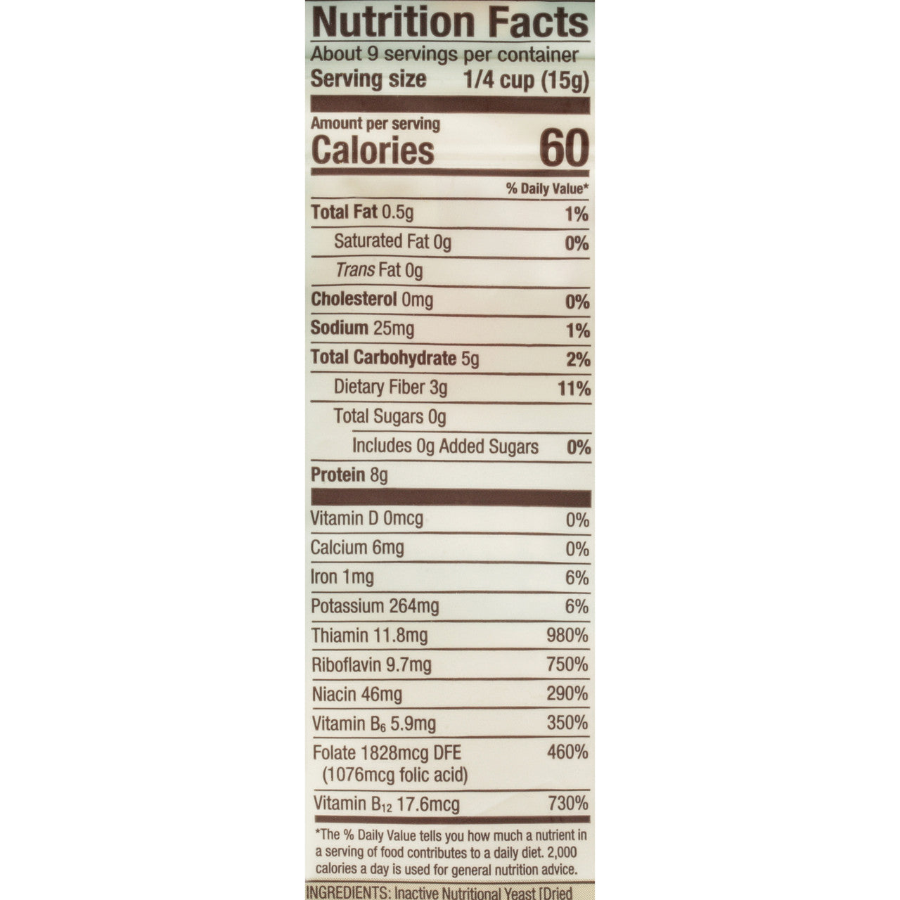 BOBS NUTRTNL DRY YEAST ( 4 X 5 OZ   )